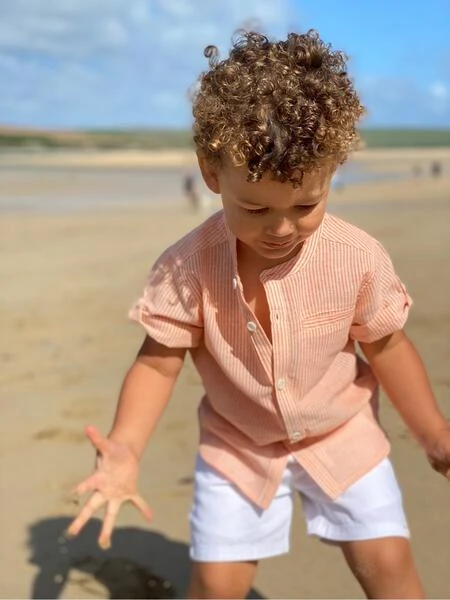 CREW White Gauze Shorts 2 CREW White Gauze Shorts - Image 2