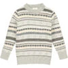 OSLO Grey/Beige Fairisle Sweater