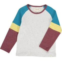 DOYLE Pale Grey/Multi Stripe Tee