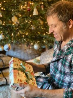 MUNFORD Green/Brown/White Plaid Lounge Robe -Me & Henry 000096486457A311 M