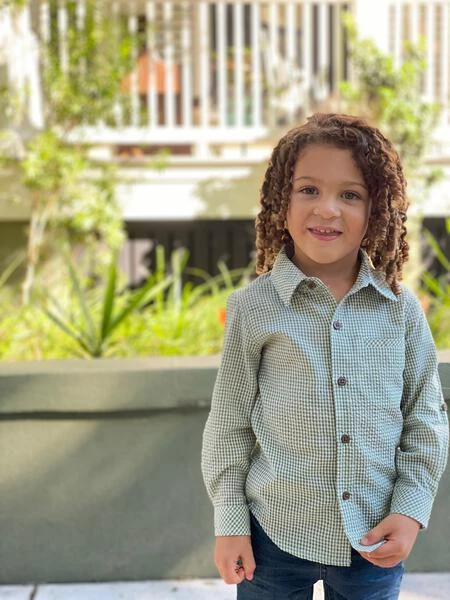 ATWOOD Green/White Grid Woven Shirt 2 ATWOOD Green/White Grid Woven Shirt - Image 2