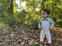 Green Plaid With Navy Stripe Woven Onesie 11 Green Plaid With Navy Stripe Woven Onesie -Me & Henry 000113570925BFCE M