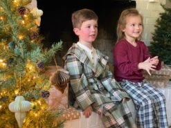 MUNFORD Green/Brown Plaid Lounge Robe -Me & Henry 0001136759376D47 M