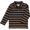 SUMTER Beige/navy Stripe Pique Polo