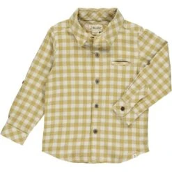ATWOOD Gold/White Plaid Shirt