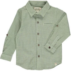 ATWOOD Green/White Grid Woven Shirt