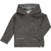 LAMAR Grey Knit Hooded Top