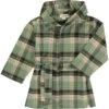 MUNFORD Green/Brown Plaid Lounge Robe