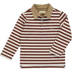 WAVERLY Brown Stripe Polo