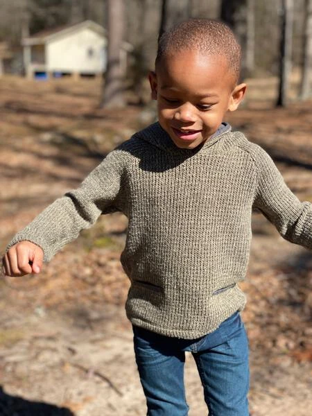 Green Knit Hooded Top 2 Green Knit Hooded Top - Image 2