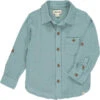 Mens Merchant Woven Shirt Seafoam