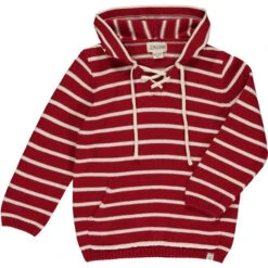 CATAMARAN Red Stripe Hooded Top