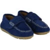 HAMPTON Navy Leather Moccasin Shoe