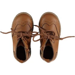 SLOANE Tan Laced Leather Brogue Boots -Me & Henry 000151874153A8DB M