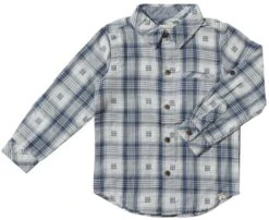 Mens Atwood Woven Shirt Lined Navy Square