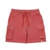 BRIAN Red Pique Cargo Shorts