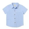 NEWPORT Blue/White Micro Plaid Woven Shirt