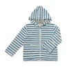 CORNWALL Royal/White Stripe Terry Zip-up