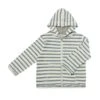 CORNWALL Blue/White Stripe Terry Zip-up