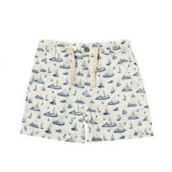 MAHALO Navy Boats Printed Shorts