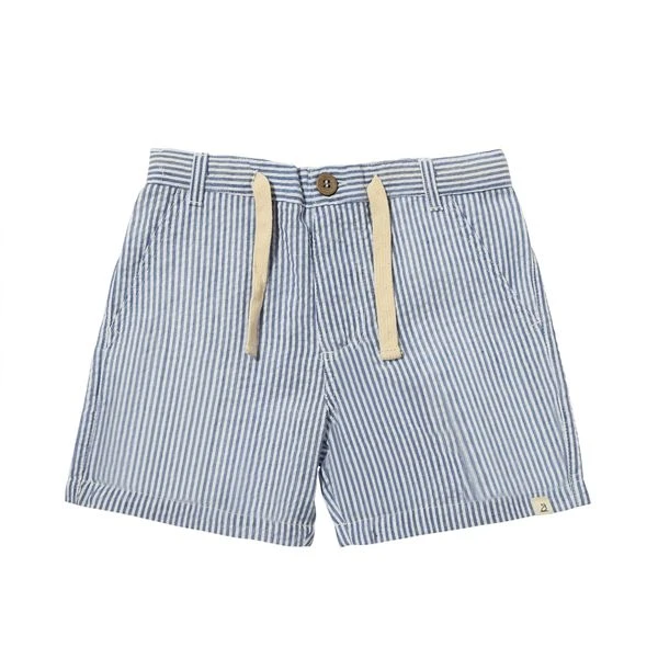 CREW Royal/White Stripe Seersucker Shorts 1 CREW Royal/White Stripe Seersucker Shorts