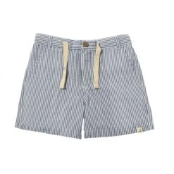 CREW Navy/White Stripe Seersucker Shorts