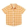 NEWPORT Tangerine/Grey Plaid Woven Shirt