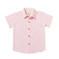 NEWPORT Pink Double Stripe Woven Shirt