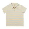 POLREATH Blue/Cream Thick Stripe Polo