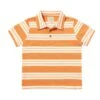 FLAGSTAFF Tangerine/White/Grey Stripe Polo