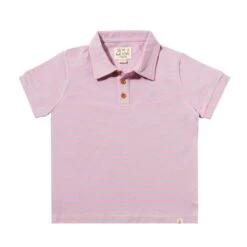 SHIPPING Lilac/Pink Stripe Pique Polo