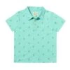 POLREATH Aqua Henry Print Polo