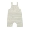 DANDY White/Grey Striped Jersey Overalls