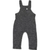 GLEASON Charcoal Knit Jersey Overalls