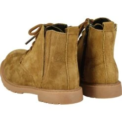 RUMBLE Tan Suede Boots -Me & Henry HB009A Back
