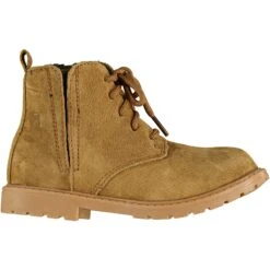 RUMBLE Tan Suede Boots -Me & Henry HB009A Front 1