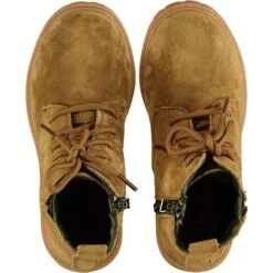 RUMBLE Tan Suede Boots -Me & Henry HB009A Front 2