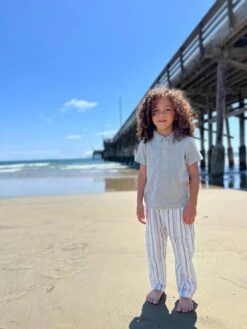 BOSUN Navy/Cream Heathered Pants -Me & Henry HB1030F 1HB1285G 1