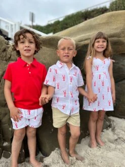 MAUI Red Lobster Print Shirt -Me & Henry HB1051D HB170B HB1258A HB1073 1