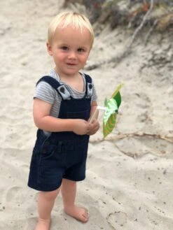 Denim Effect Shortie Overalls -Me & Henry HB105a and HB90a grey lifestyle1