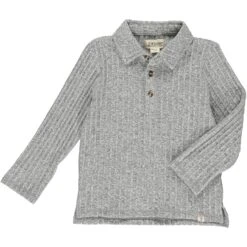 CHRISTIAN Grey Knitted Polo