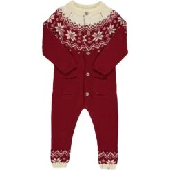 POLAR Red Fairisle Romper
