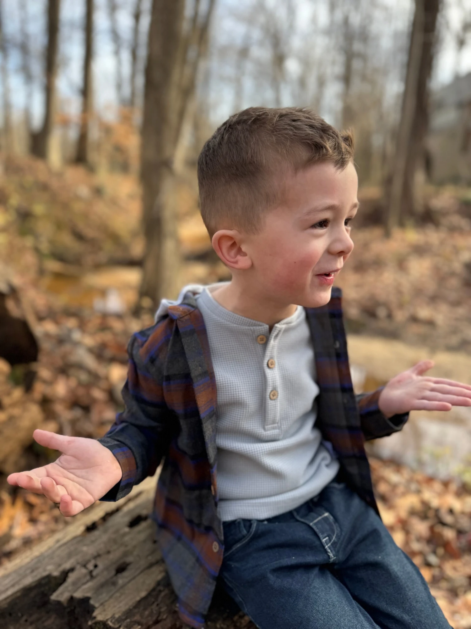 HARVARD Grey Waffle Henley 4 HARVARD Grey Waffle Henley - Image 4