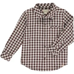 ATWOOD Brown Micro Plaid Woven Shirt