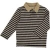 WAVERLY Black/Beige Stripe Polo