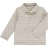 MIDWAY Grey/Cream Stripe Polo