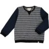 OBION Navy/Grey/White Stripe Sweatshirt