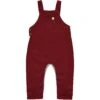 GLEASON Heathered Burgundy Jersey Overalls