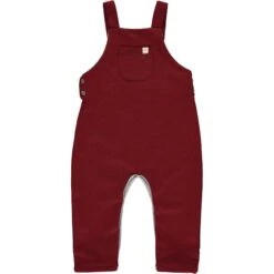 GLEASON Heathered Burgundy Jersey Overalls