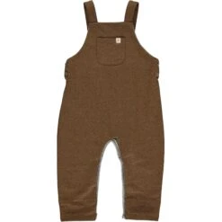 GLEASON Heathered Brown Jersey Overalls